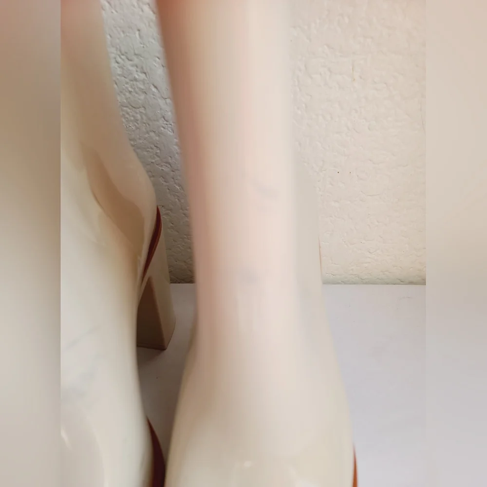 Melissa Classic Cream Ankle Boots Size 7 - Picture 5 of 12